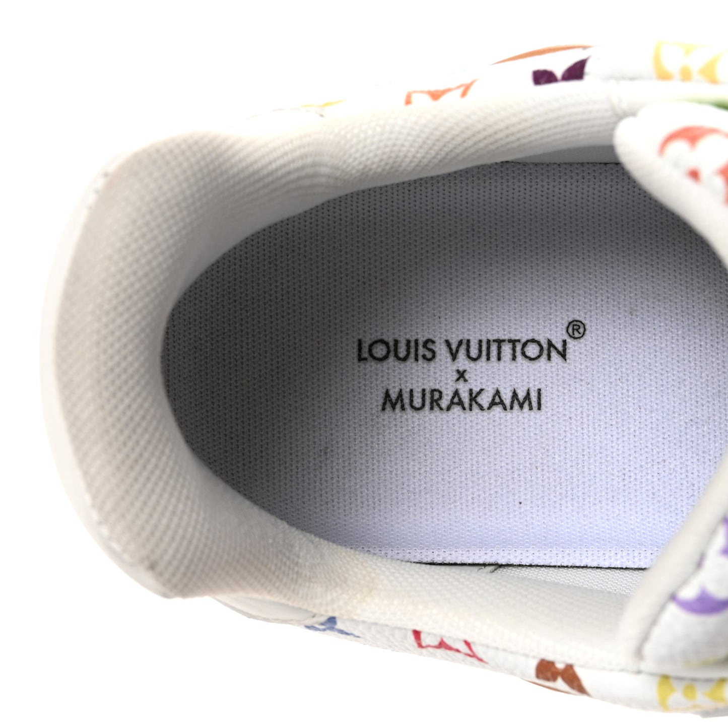 LV X TM Calfskin Monogram Multicolor Womens LV Trainer Sneakers 37.5 White