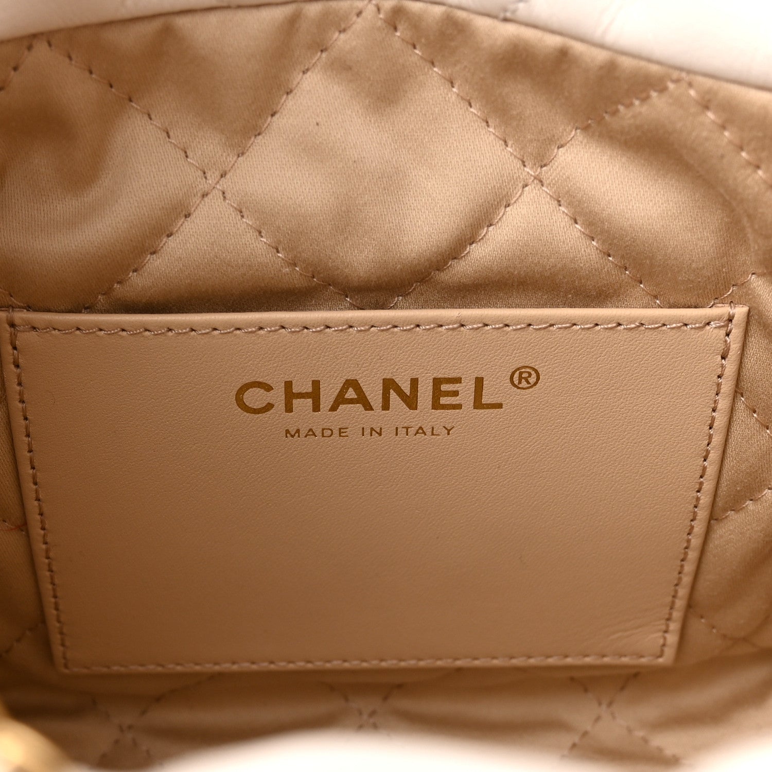 Chanel Shiny Calfskin Quilted Mini Chanel 22 White Black 6 of 11