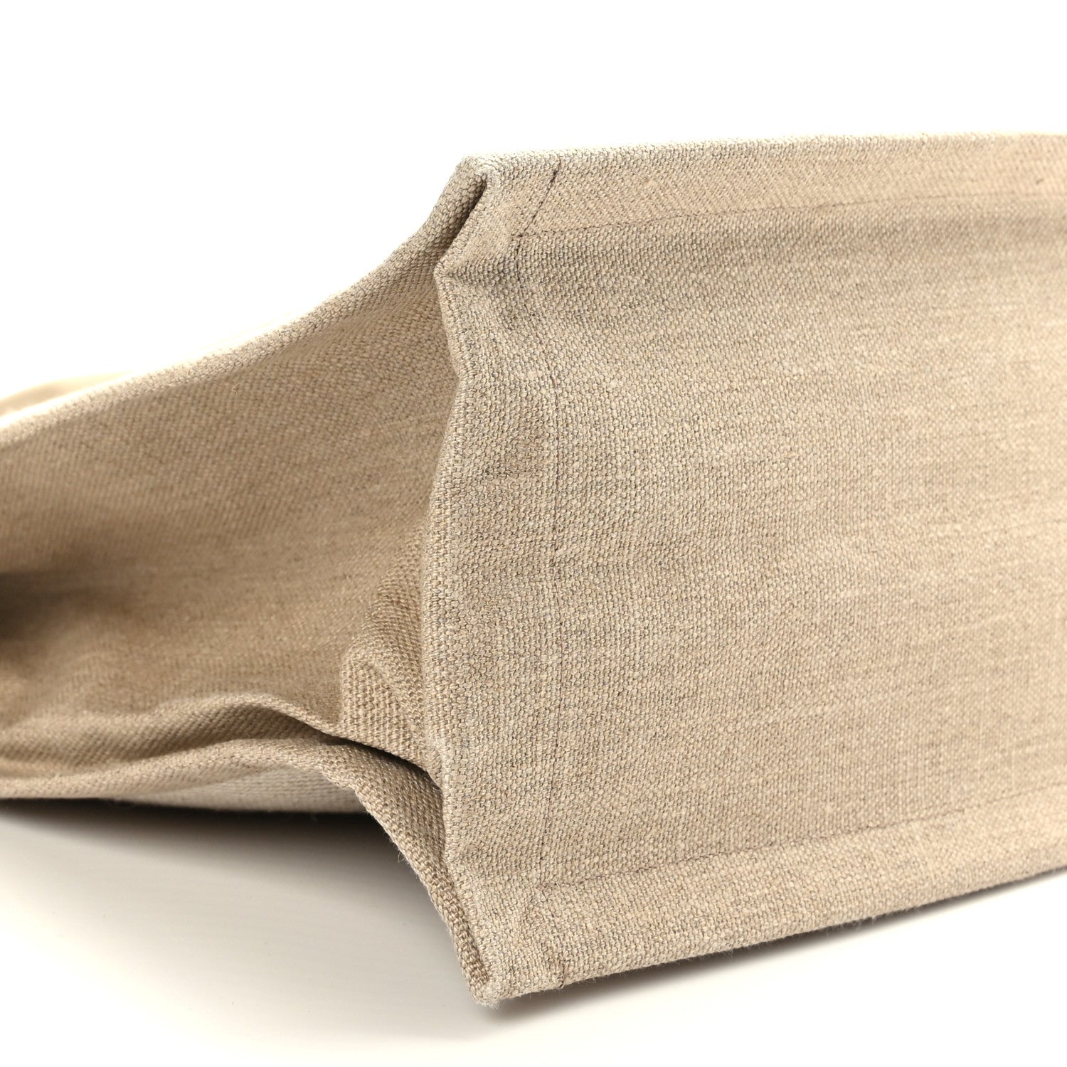 Saint Laurent Linen Calfskin Rive Gauche Tote Beige Sea Salt 8 of 9