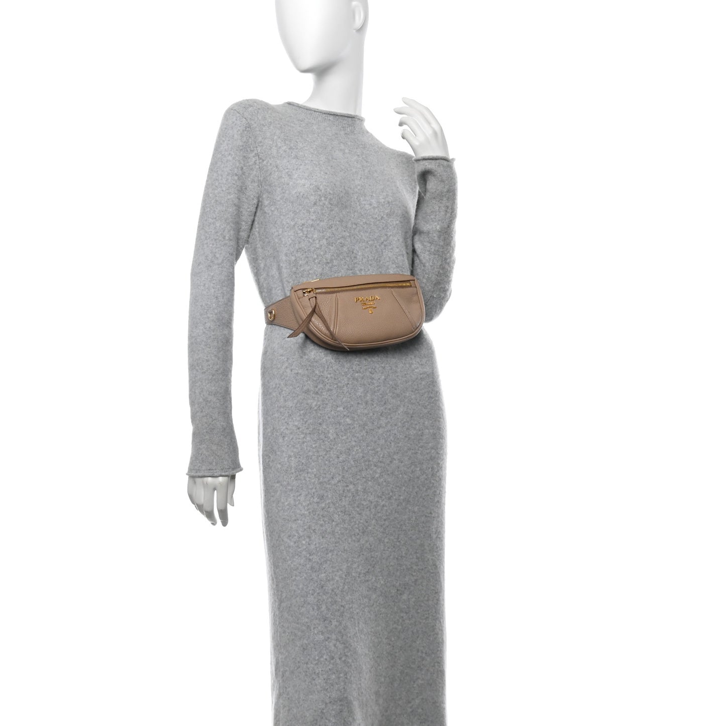 Vitello Daino Small Belt Bag Cammeo