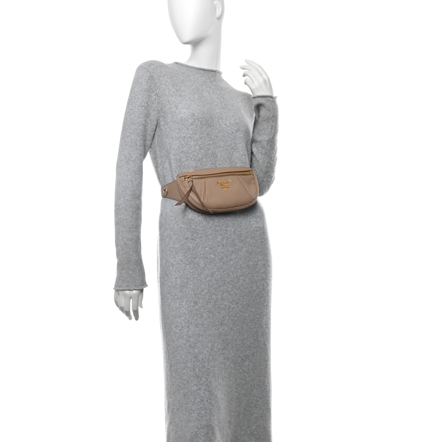 Prada Vitello Daino Small Belt Bag Cammeo 2 of 10