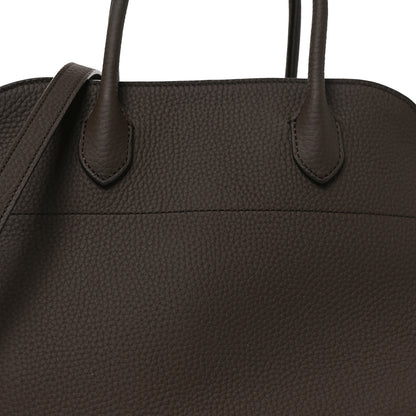 The Row Matte Grained Calfskin Soft Margaux 12 Deep Brown 7 of 9