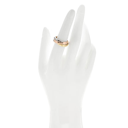 Cartier 18K Pink Yellow White Gold Classic Trinity Ring 55 7.25 2 of 5