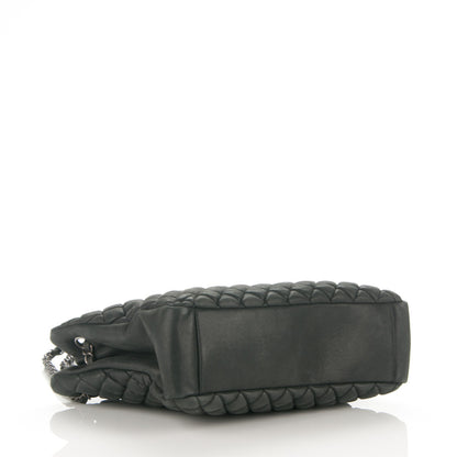 Chanel Iridescent Calfskin Small New Bubble Quilt Tote Dark Grey 4 of 7