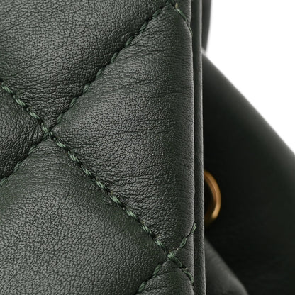 Chanel Lambskin Quilted Large Urban Spirit Backpack Dark Green 11 of 13