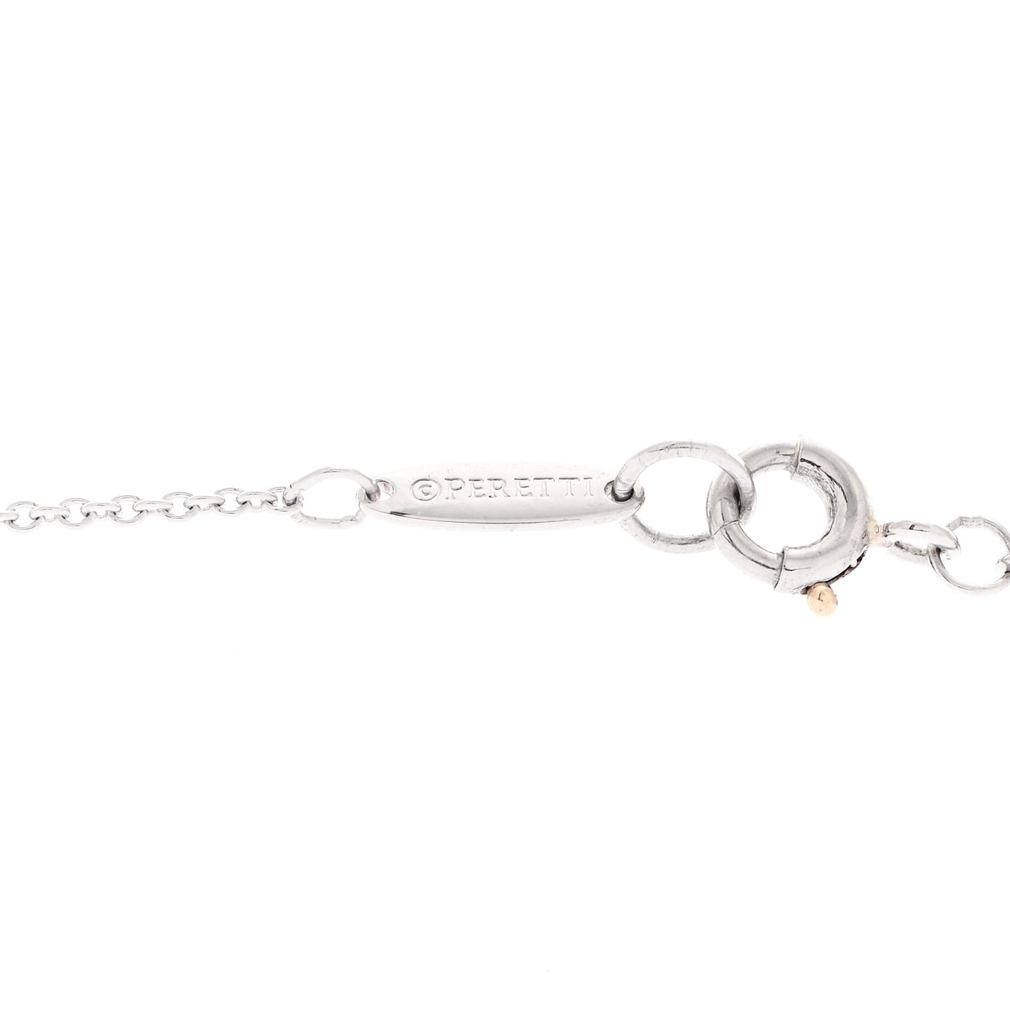 Platinum Diamond 16mm Elsa Peretti Open Heart Pave Pendant Necklace