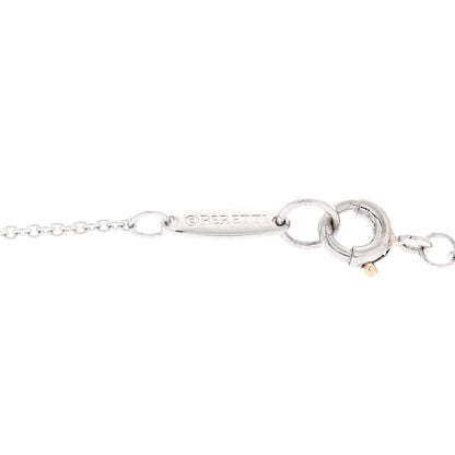 Tiffany Platinum Diamond 16mm Elsa Peretti Open Heart Pave Pendant Necklace 7 of 9