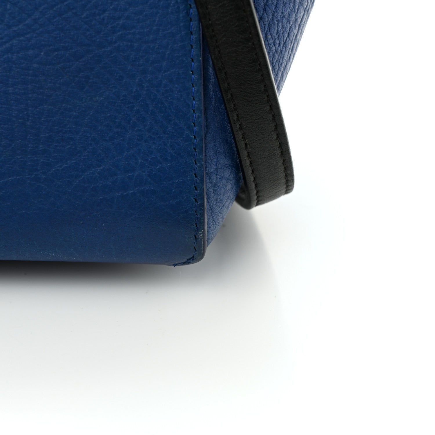 Celine Elephant Calfskin Mini Tri-Color Belt Bag Indigo 11 of 16