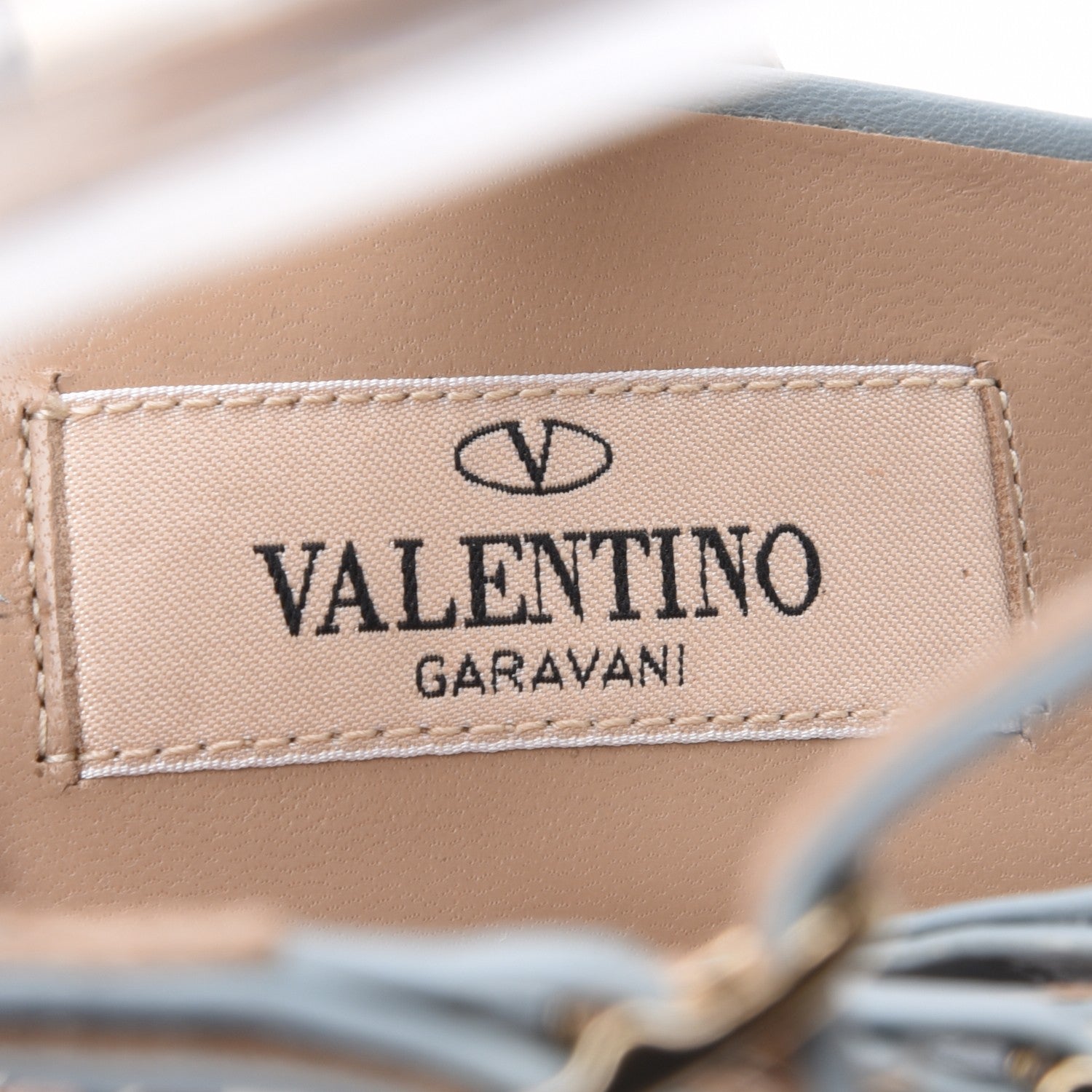 Valentino Garavani Pebbled Calfskin Rockstud Ankle Strap 65mm Pumps 38 Sky Sorbet 9 of 10