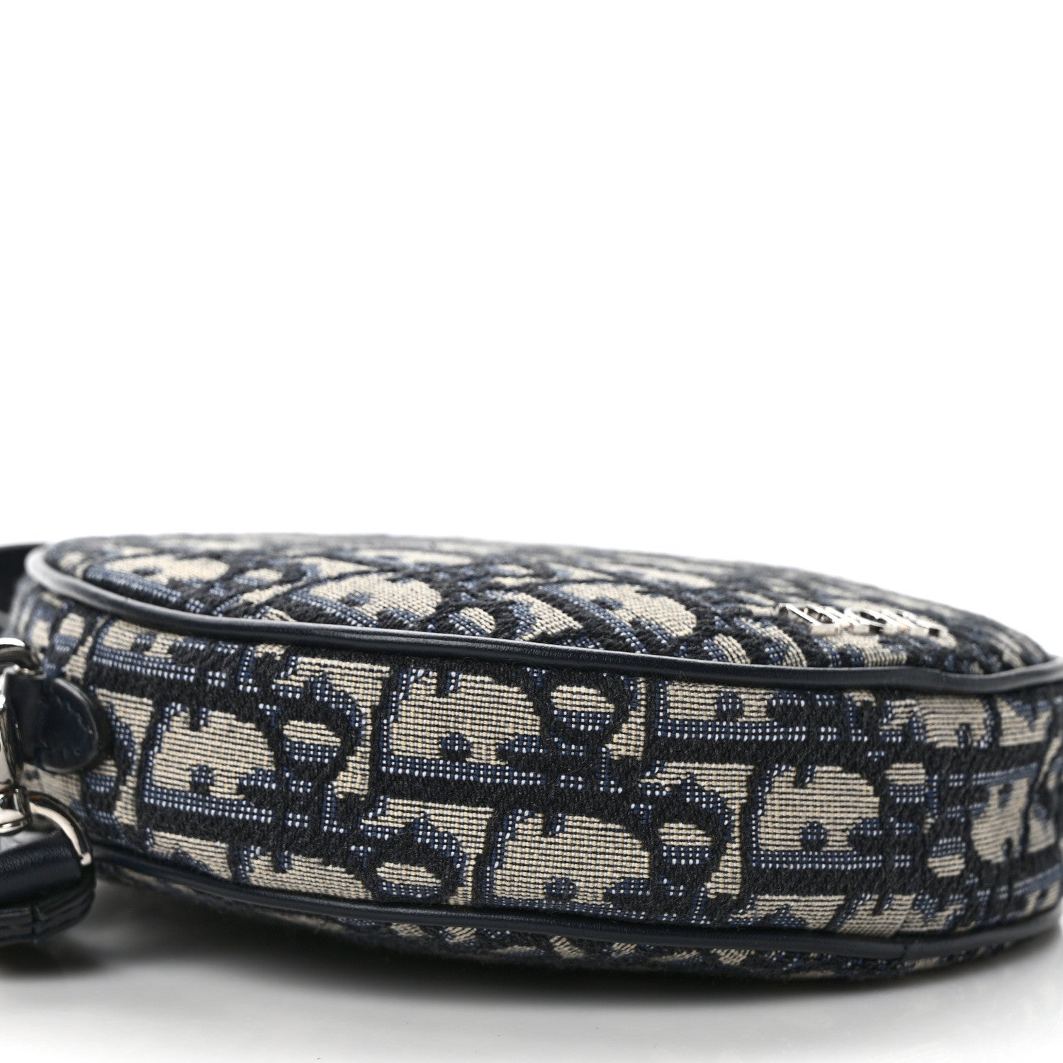 Christian Dior Oblique Jacquard Baby Ball Cross Body Bag Blue 8 of 9