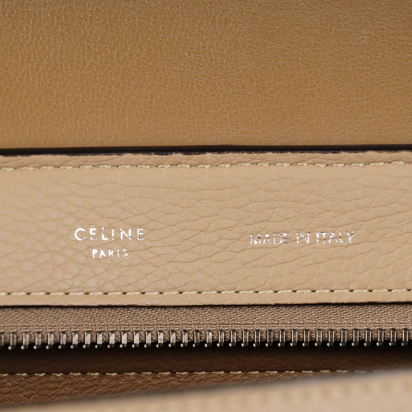 Drummed Calfskin Suede Medium Trapeze Souris