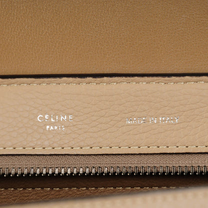 Celine Drummed Calfskin Suede Medium Trapeze Souris 6 of 7