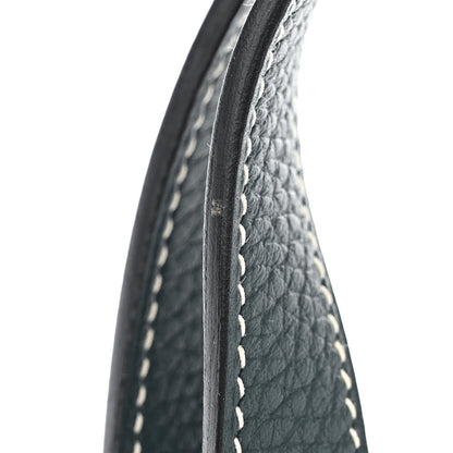 Hermes Taurillon Clemence Halzan 31 GM Vert Cypress 14 of 14