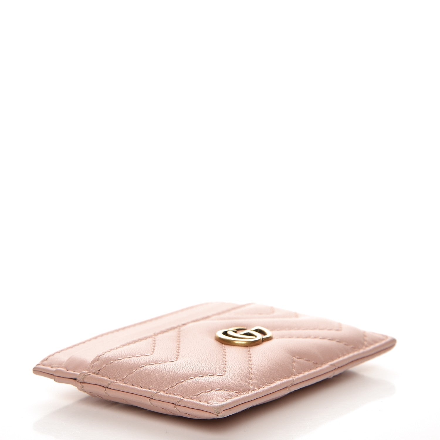 Gucci Calfskin Matelasse GG Marmont Card Holder Perfect Pink 11 of 14