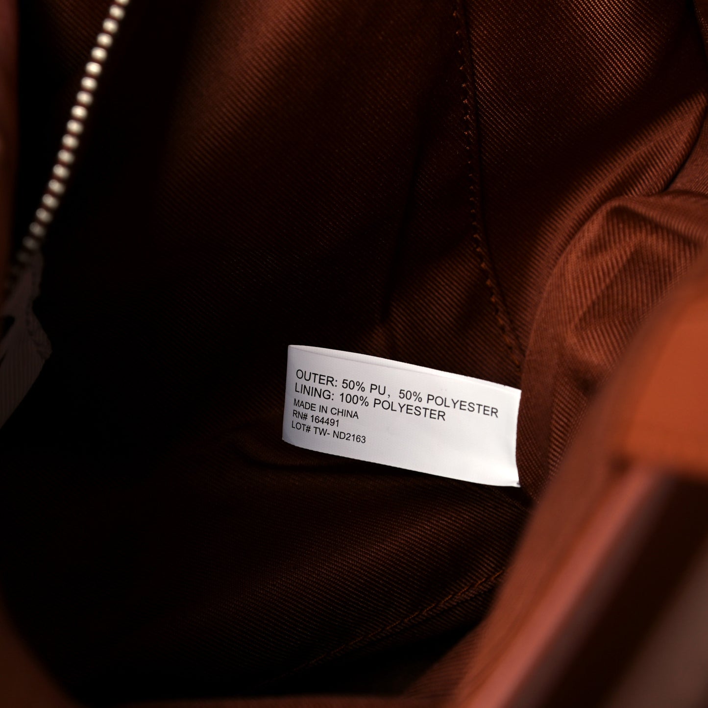 Vegan Leather Medium Shopping Bag Tan