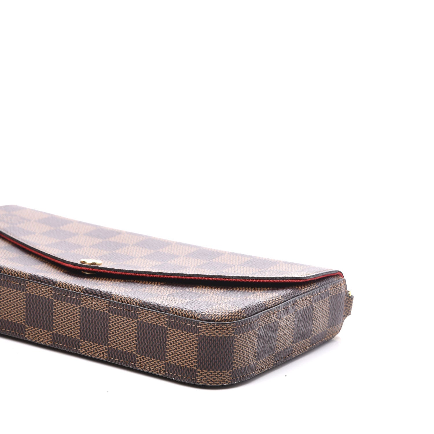 Louis Vuitton Damier Ebene Pochette Felicie Chain Wallet 6 of 10