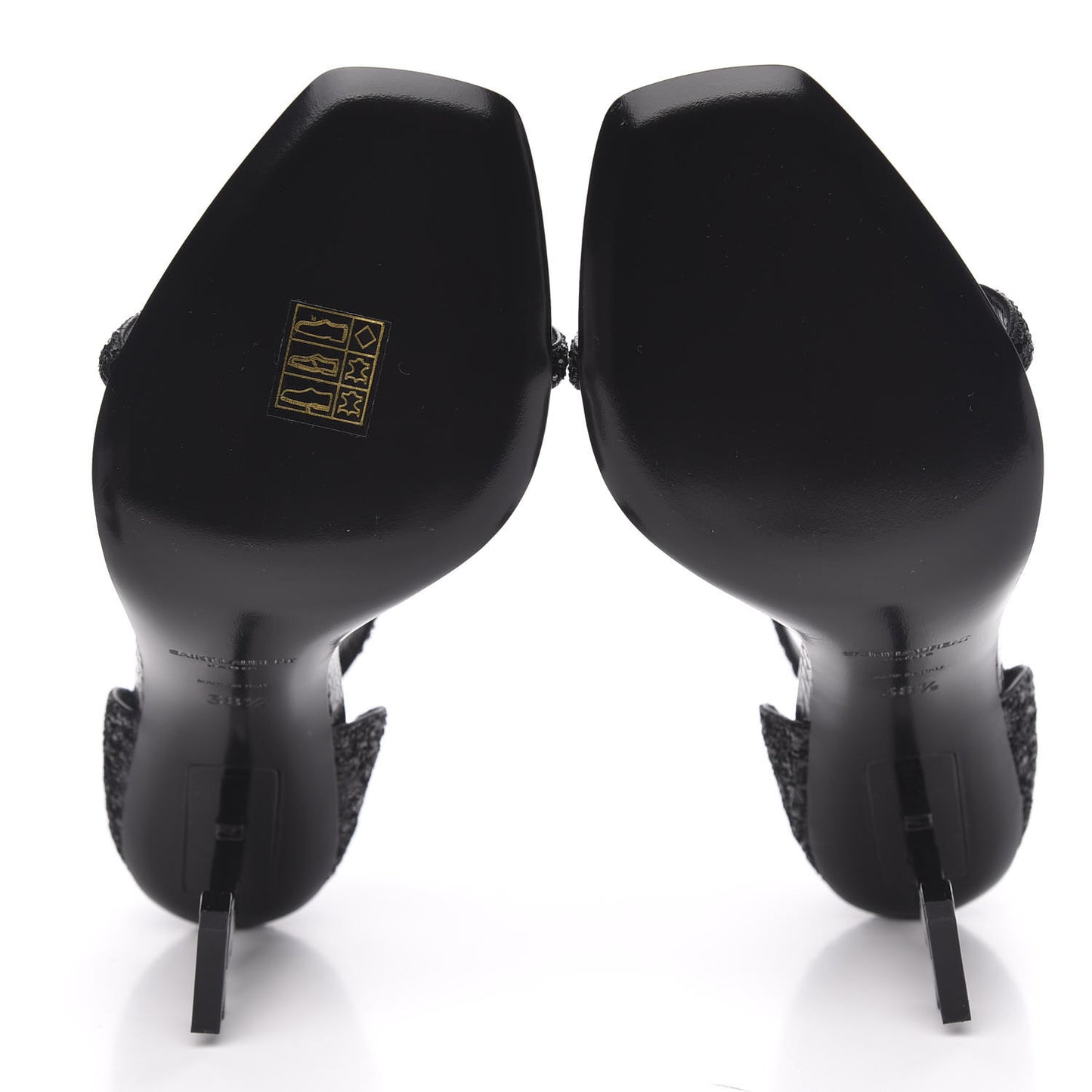 Glitter Opyum Sandals 38.5 Black