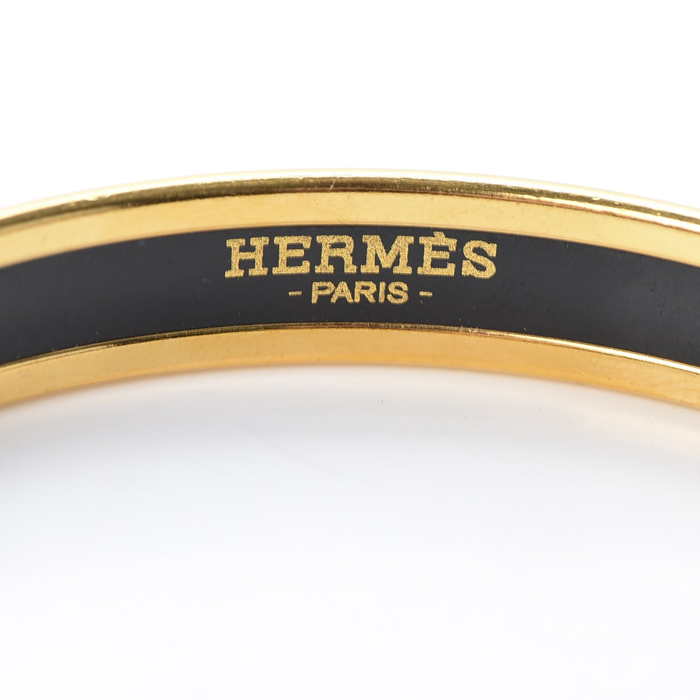 Enamel Printed Grand Apparat Narrow Bracelet 65 White