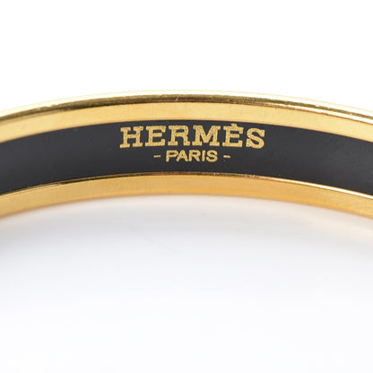 Hermes Enamel Printed Grand Apparat Narrow Bracelet 65 White 4 of 4