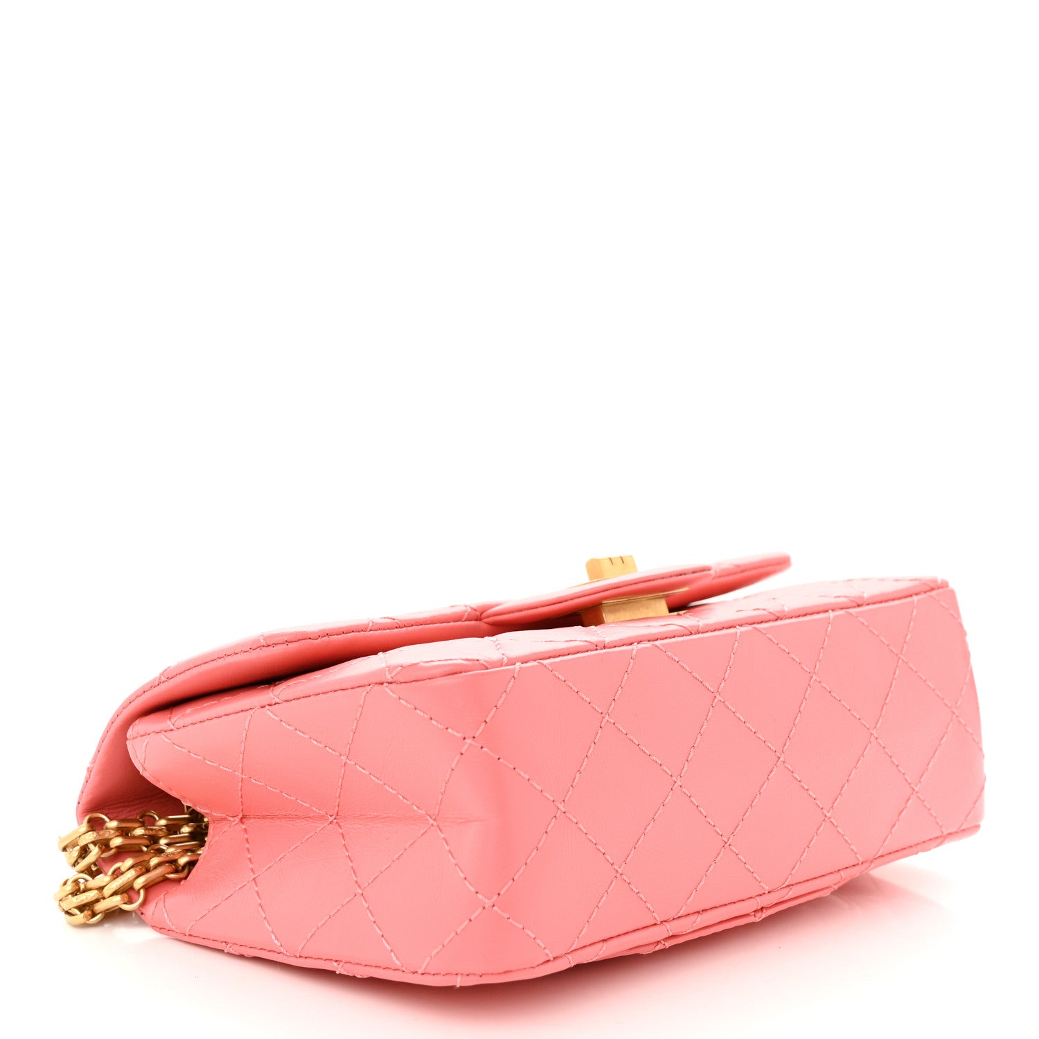 Chanel Aged Calfskin Quilted 2.55 Reissue Mini Flap Coral 4 of 11