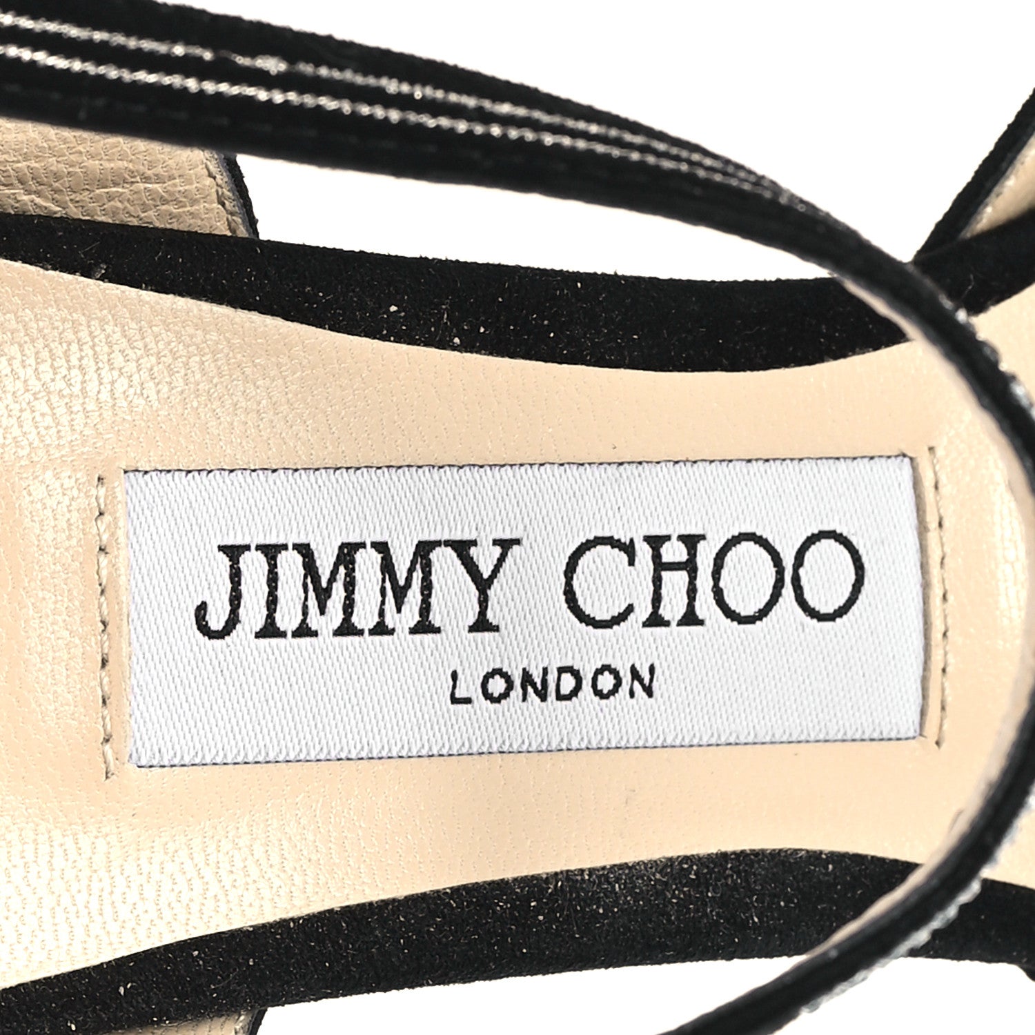 Jimmy Choo Suede Crystal Supernova Platform Pumps 37.5 Black 8 of 8