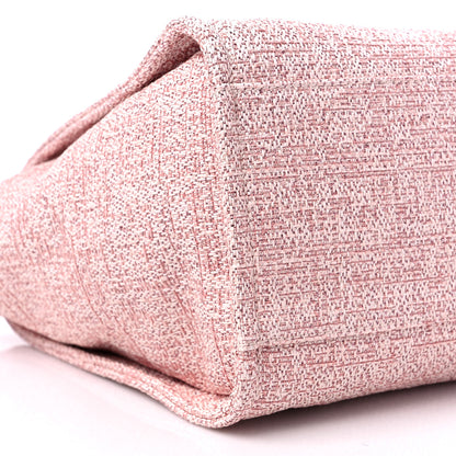 Chanel Lurex Boucle Deauville Medium Tote Pink 8 of 9