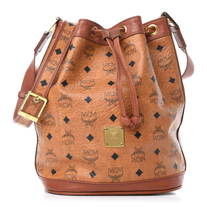 MCM Visetos Drawstring Bag Cognac 1 of 9