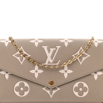 Louis Vuitton Empreinte Monogram Giant Felicie Pochette Tourterelle Creme 9 of 11