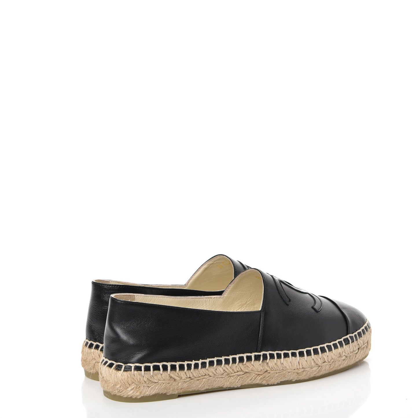 Lambskin CC Espadrilles 36 Black