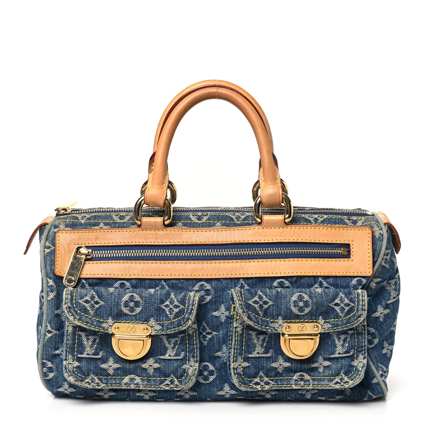Monogram Denim Neo Speedy Blue