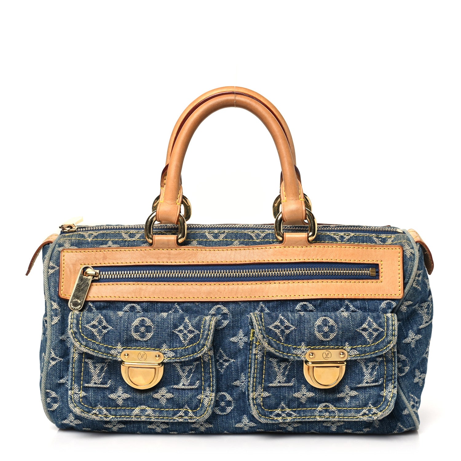 Louis Vuitton Monogram Denim Neo Speedy Blue 1 of 12