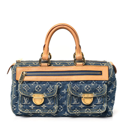 Louis Vuitton Monogram Denim Neo Speedy Blue 1 of 12