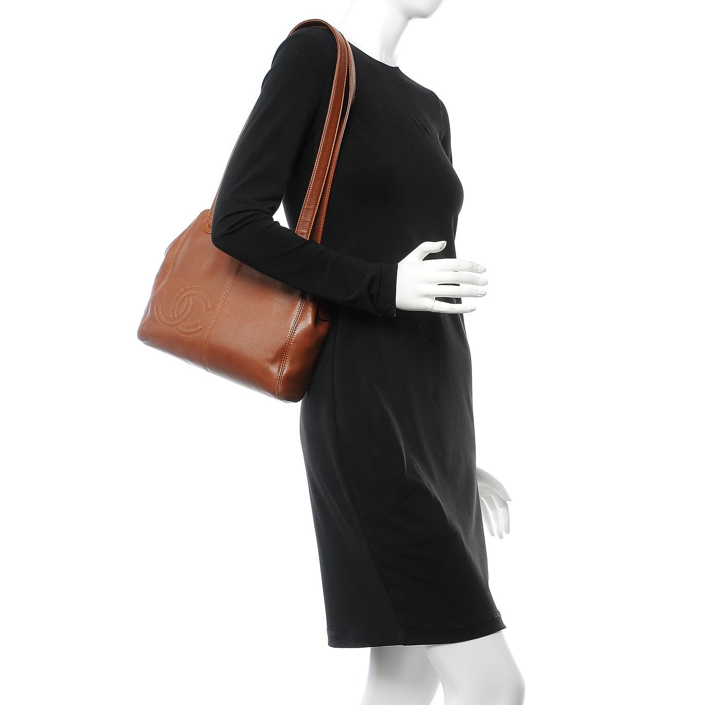 Lambskin CC Tote Brown