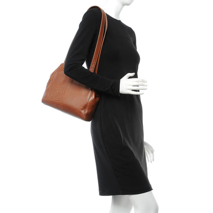 Chanel Lambskin CC Tote Brown 2 of 7