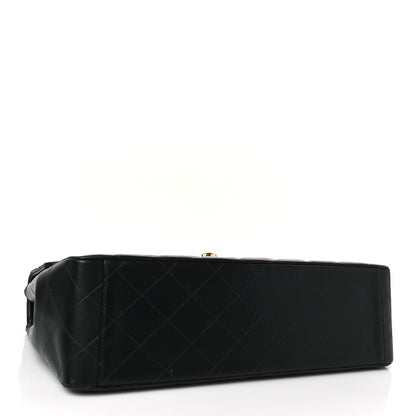 Chanel Lambskin Quilted XL Jumbo Single Flap Black 4 of 9