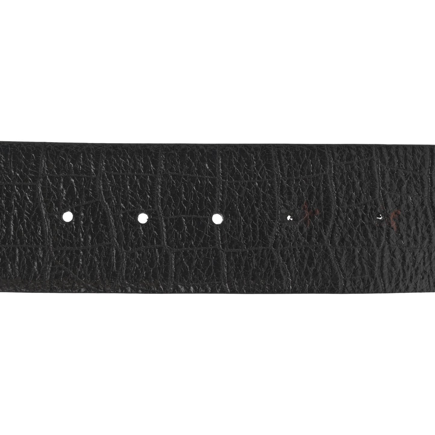Crocodile Embossed Calfskin Gripoix Poured Glass Along The Nile CC Belt 80 32 Black