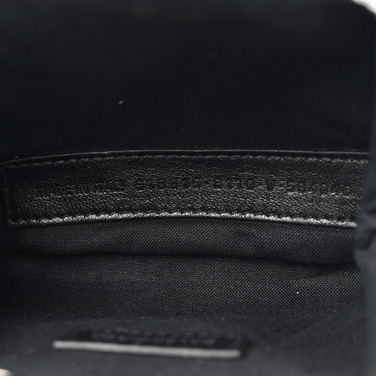 Balenciaga Metallic Textured Calfskin Logo Cloud Coin Purse With Strap Silver 7 of 11
