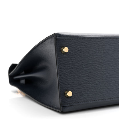 Hermes Epsom Kelly Sellier 28 Bleu Indigo 9 of 11