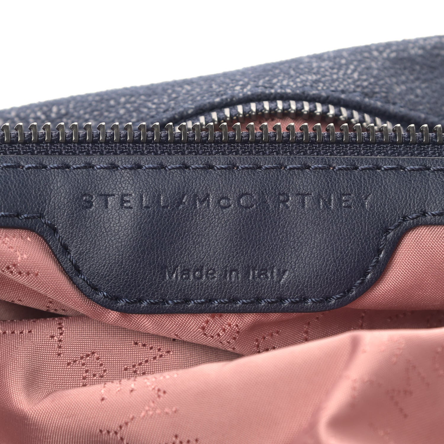 Stella McCartney Shaggy Deer Falabella Fold Over Tote Navy 8 of 9