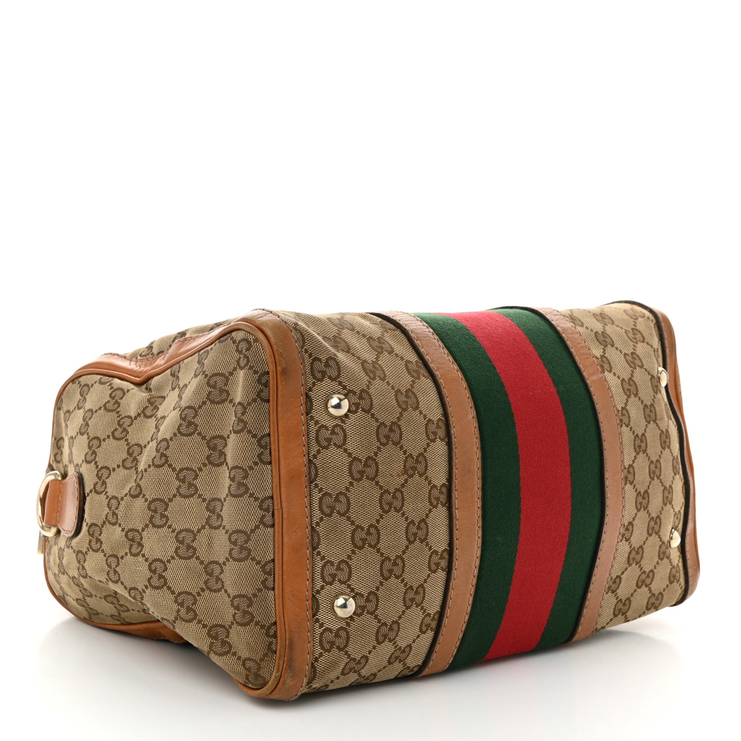 Monogram Vintage Web Medium Boston Tan