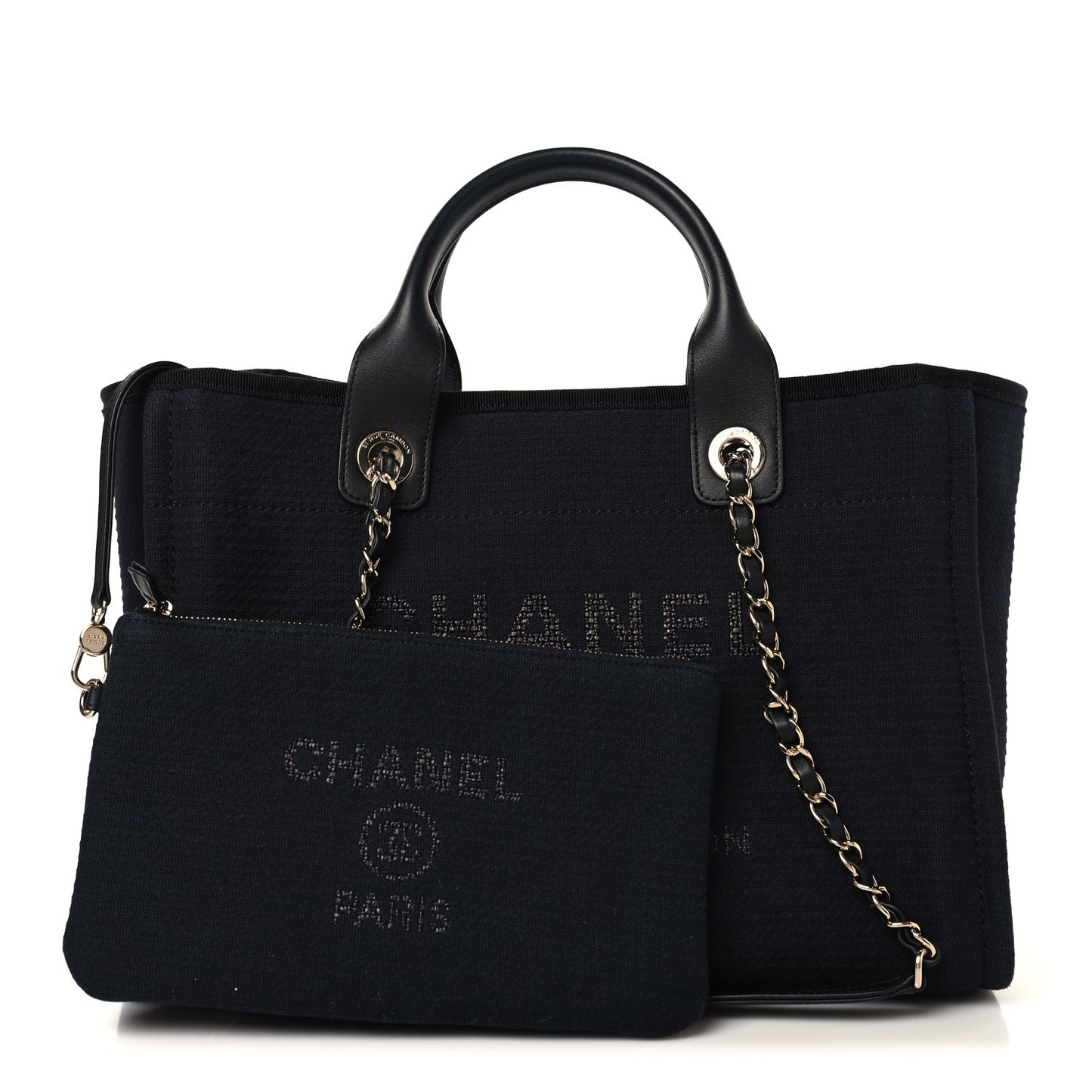 Mixed Fibers Small Deauville Tote Black