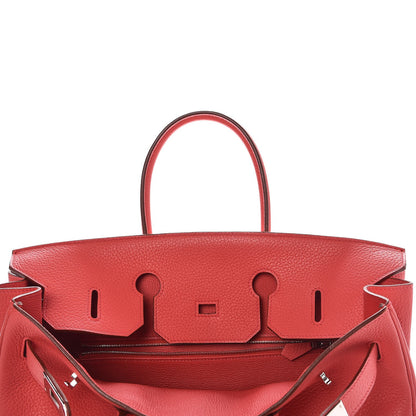 Hermes Taurillon Clemence Birkin 35 Bougainvillea 24 of 33