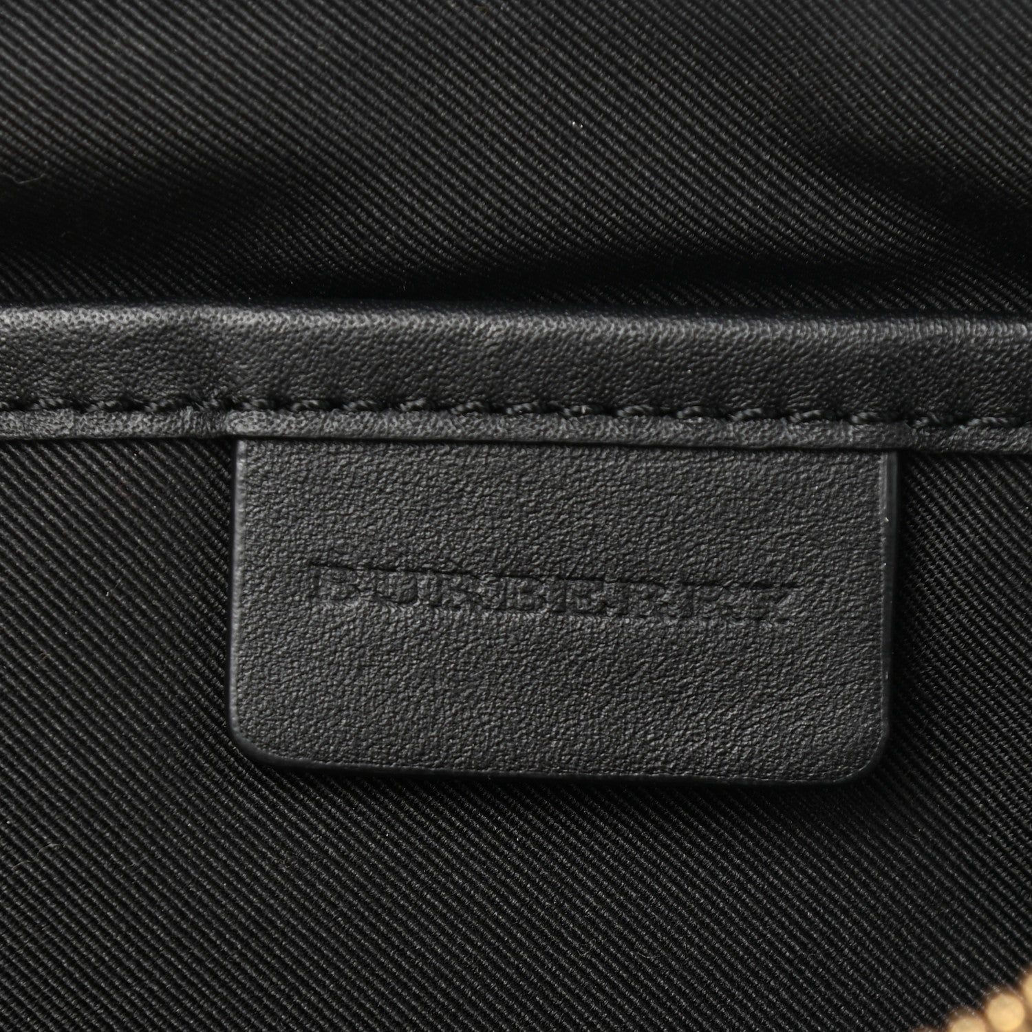 Burberry Nylon Nova Check Zip Top Pouch Indigo Blue 6 of 8