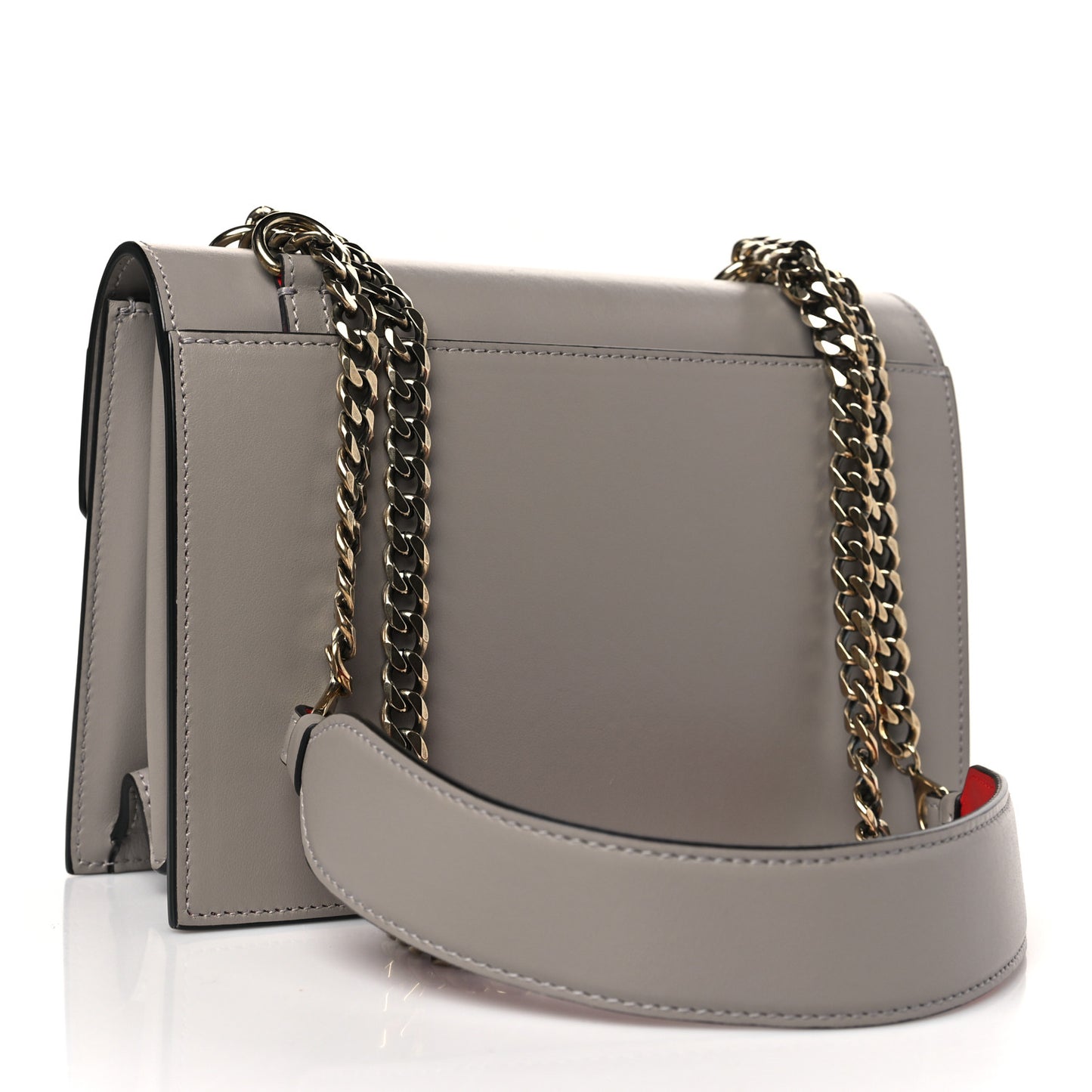 Calfskin Large Elisa Shoulder Bag Fume