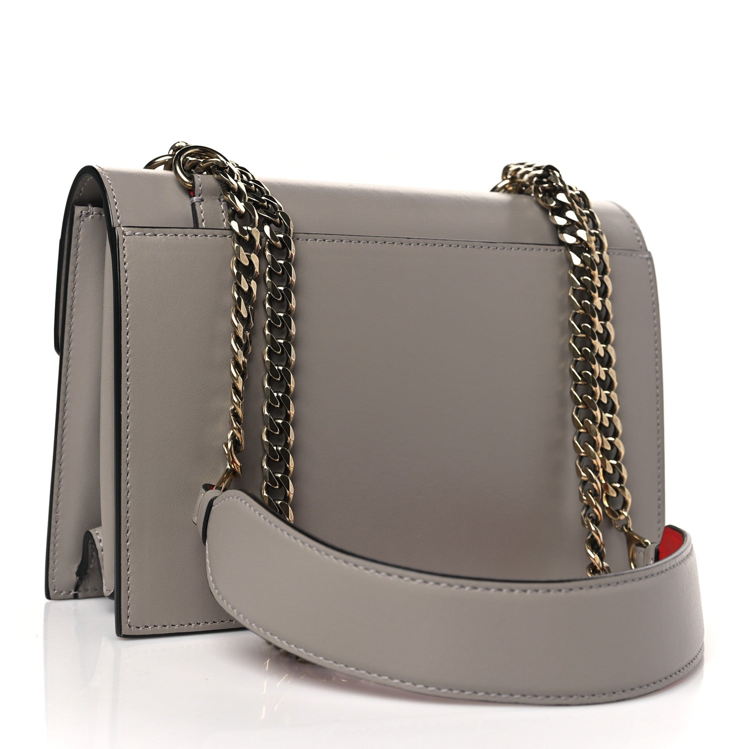Christian Louboutin Calfskin Large Elisa Shoulder Bag Fume 3 of 8