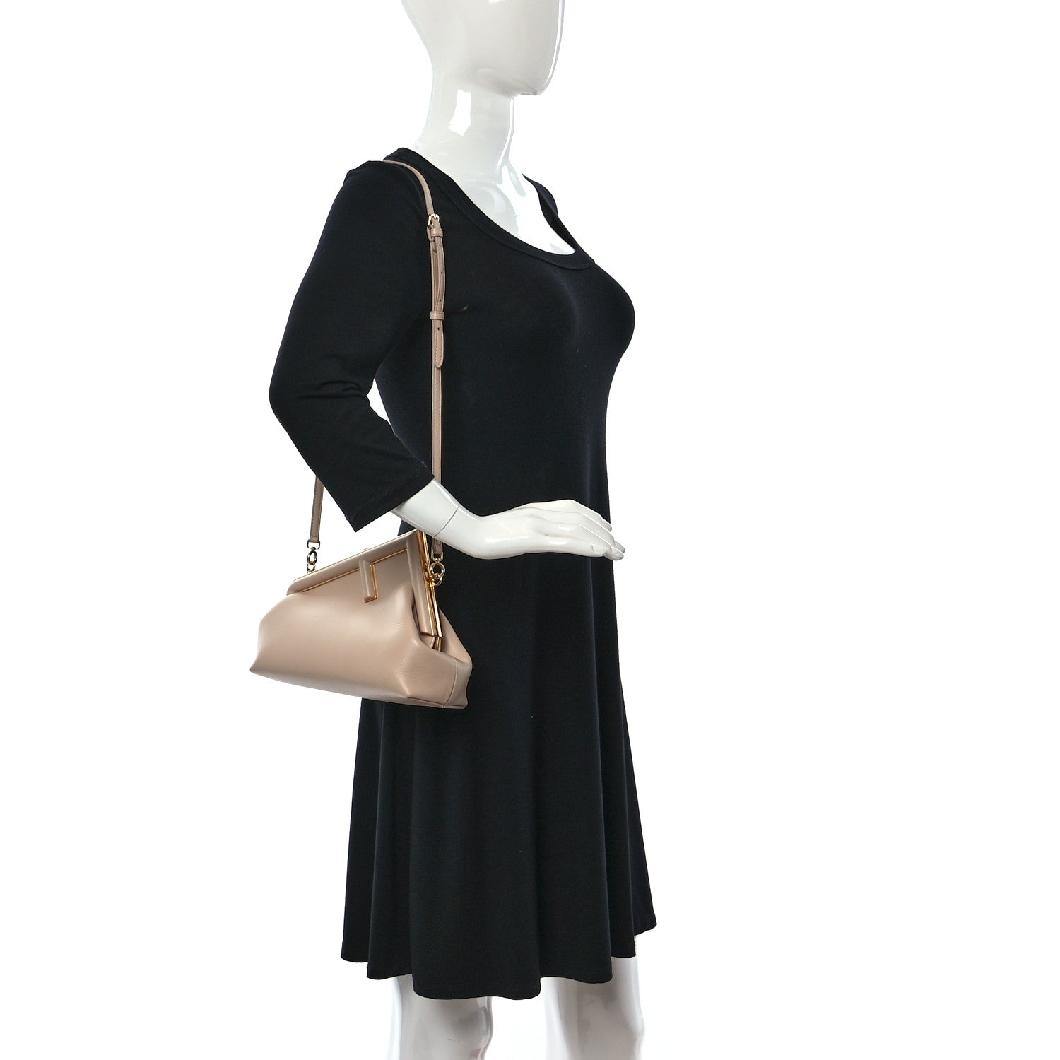 Fendi Shiny Nappa Small Fendi First Poudre 2 of 10