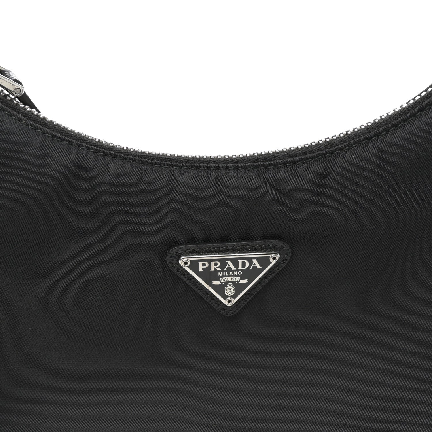 Prada Tessuto Nylon Saffiano Mini Re-Edition 2005 Bag Black 9 of 11