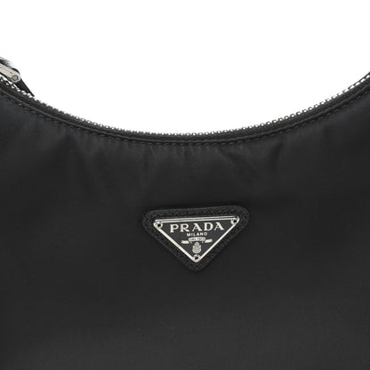 Prada Tessuto Nylon Saffiano Mini Re-Edition 2005 Bag Black 9 of 11