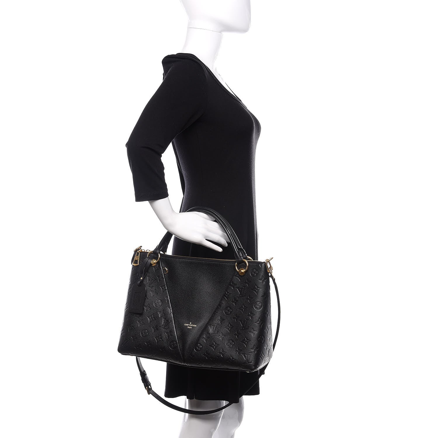 Louis Vuitton Empreinte V Tote MM Black 3 of 10