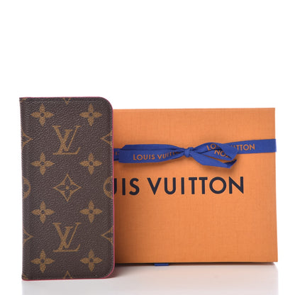 Louis Vuitton Monogram iPhone X Folio Case Rose Pop 7 of 7